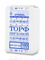 Торф верховой кислый (рН 2,5 - 3,5) Двина в пакетах по 100 л